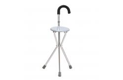 China Affordable Adjustable Collapsible Walking Cane Custom Drive Folding Cane Seat supplier