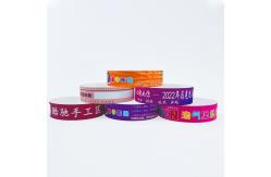 China Custom VIP Paper Sequential Numbering Bracelets with Waterproof Tyvek Material supplier