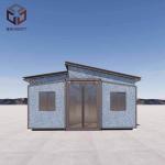Earthquake Proof Prefab Flat Pack Folding House With PU Insulation for sale