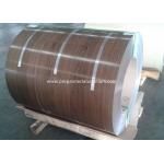 AA3003 3015 H24 Temper  wooden grain Color Coated Aluminum Coil PVDF coated aluminum for production Roofing for sale