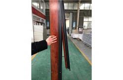 China Thermal Break Aluminium Awning Wooden Window Top Hung And Fixed Design supplier