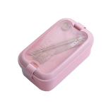 800ml Student Wheat Straw Lunch Box Sealed Single Layer