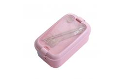 China 800ml Student Wheat Straw Lunch Box Sealed Single Layer supplier