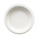6 Inch Compostable Dessert Plates Disposable Bagasse Round Paper Plate for sale