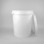 Food Grade PP Transparent Plastic Bucket 32cm DIA For Pet Food for sale