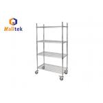 Adjustable Kitchen Chrome Plated 5 Tier Wire Shelf for sale