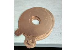 China High Reliability Piezo Ceramic Plate Electrode Copper Ring Heat Resistance supplier