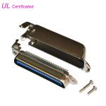 Solder Pin Connector Centronic 50 Pin Plug Side Cable Exit Connector with Reversed Matel Cover for sale