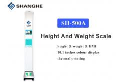 China Body Analysis Bluetooth 10.1 inch Digital Scale With Height Rod supplier