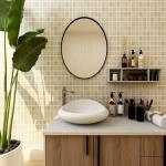 Wallpaper Rolls Tiles Design Wallpaper Self Adhesive Wallpaper 3D Bathroom Decoration for sale