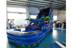 China Playground Jumping Bouncer Inflatable Water Slide With Pool supplier