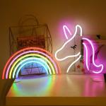 Rainbow Lamp For Bedroom Decoration Custom Neon Flex Acrylic Led Strip Neon Rope Lighting RGB Sign for sale