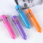Mini Ten Colors Cute Ballpoint Pen Retractable Colored Ballpoint Pens For Drawing for sale