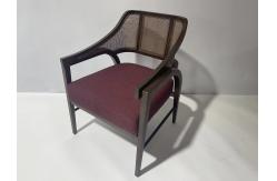 China Modern Luxury Cane Chair With Upholstery Fabric For Commercial Hotel supplier