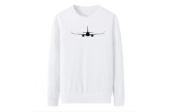 China flat stitching seem men cotton polyester crew plain pullover thermal sweatshirts supplier