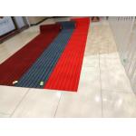 Hotel Door Polyester Area Rugs Red Colour Washable for sale