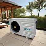 Titanium Tube Heat Exchanger Plastic Sheet Pool Air Source Heat Pump For Indoor / Outdoor for sale