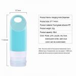 58ML Mini  Cheap Portable silicone hand sanitizer Container Travel Bottles