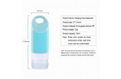 China 58ML Mini  Cheap Portable silicone hand sanitizer Container Travel Bottles supplier