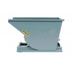 7000Lbs Self Dumping Forklift Hopper Gray Steel Dumping Hopper for sale