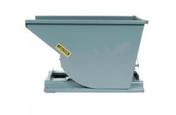 China 7000Lbs Self Dumping Forklift Hopper Gray Steel Dumping Hopper supplier
