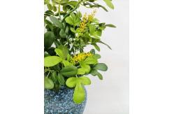 China 20CM Height Artificial Gardenia Bush Home Garden Table Decor supplier
