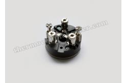 China Pressional Thermocouple Components RTD Terminal Block Black Colour supplier