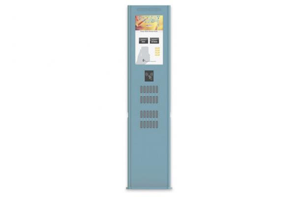 22 Inch LCD Floor Standing Shared Power Bank Rental Station Kiosk Longlife