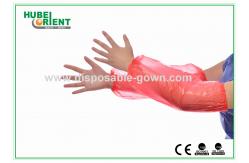 China Free Size Disposable PE Oversleeves For Protecting Arm supplier