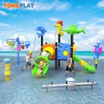 Kids Outdoor Playground Aqua Sports Games Water Park Splash Spray Equipment Amusement Park Plastic Water Slide for sale