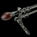Oval Egg Crystal Head Family Double Tube Curtain Rods for sale