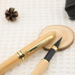 Natural Color Creative Stationery Bamboo Barrel Pen Style Convenient Brush Pen for sale