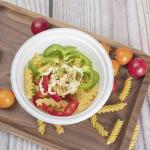 Disposable Biodegradable Sugarcane Bagasse Bowl 175mm Sugarcane Fiber Bowl for sale