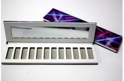 China 12 Pan Paper Empty Eyeshadow Palette Handmade With White Pearl Paper supplier