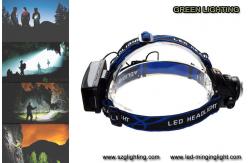 China 1000lumen CREE XML T6 LED rechargeable headlamp with adjustable lighting spot supplier