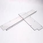 Custom Hard UV Coating Flat Clear Plastic Roofing Sheets For Industrial Use for sale