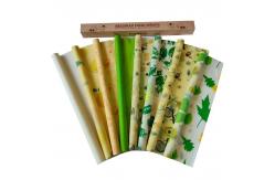 China 100% Cotton Sustainable Food Storage With Beeswax Wraps Reusable supplier