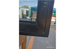 China Black Anthracite UPVC Single Hung Window With Double Glass supplier