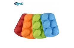China Food Grade Cake Silicone Molds Diy Handmade Easter Egg Shaped Cake Mould supplier