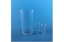 China Customized Large Size Quartz Glass Tube One End Round Flat Head supplier
