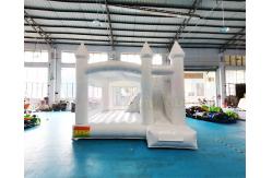China Wedding Combo Inflatable White Bounce House With Slide supplier