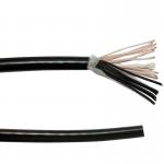 24AWG Multi Cores TPE Insulated Sheath Flexible Electrical Black Cable