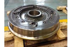 China Light Rail Resilient Wheels Safety Assembled With Tyres And Wheel Center supplier