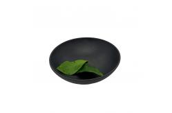 China 7'' Home Melamine Soup Bowl Dinnerware Matte Black Deep Round supplier