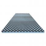 Cooling Gel Infused Memory Foam Topper Mattress Pad Charcoal Egg Rack