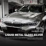 K076 Liquid Metal Glossy Silver TPU Color Car Paint Protection Film Wapping Car Foil for sale