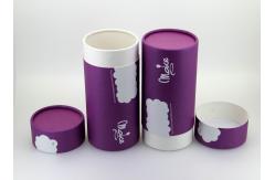 China Purple Empty Paper Can Packaging for Promotional Gift Package and Tea supplier