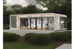 China Galvanized Steel Space Capsule House Apple Cabin With Kitchen And Bathroom supplier