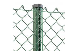 China 6ft Tall PVC Coated Chain Link Diamond Mesh Stainless Steel Wire Mesh Fence supplier