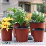 Crystal PET Plastic Garden Flower Pot for Garden Home Decoration for sale